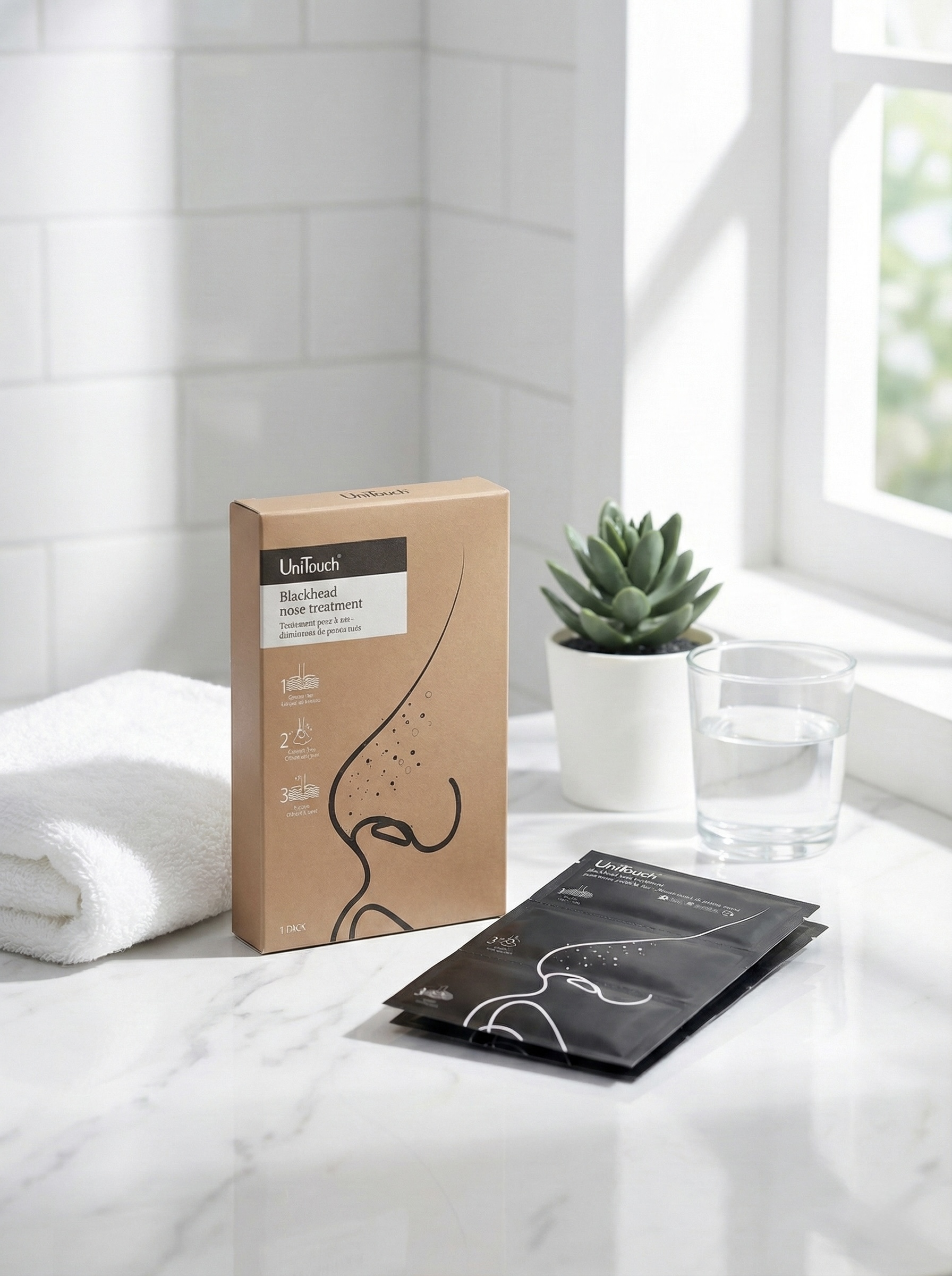 Unitouch優莉緹 去黑頭控油鼻膜組2入/盒